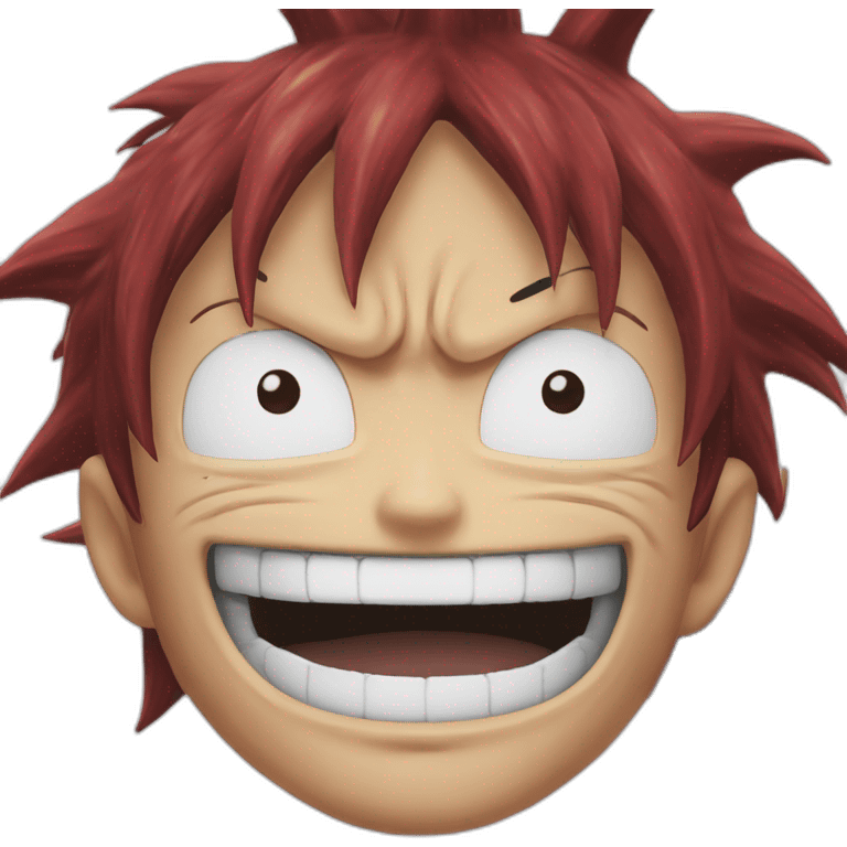 Luffy gear 5 who laughs emoji