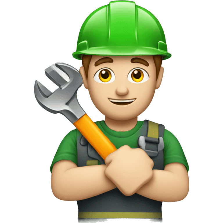  Irish worker with a wrench in his hands emoji