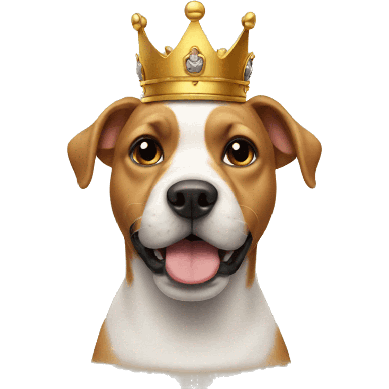 Dog with a crown emoji