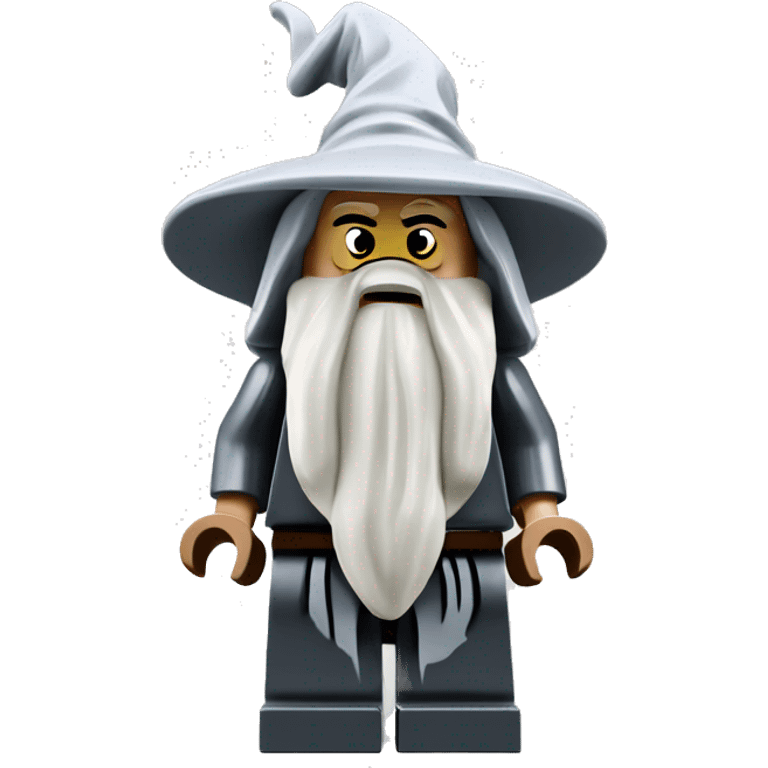 LEGO GANDALF MINIFIGURE LOOKING DISAPOINTED  emoji