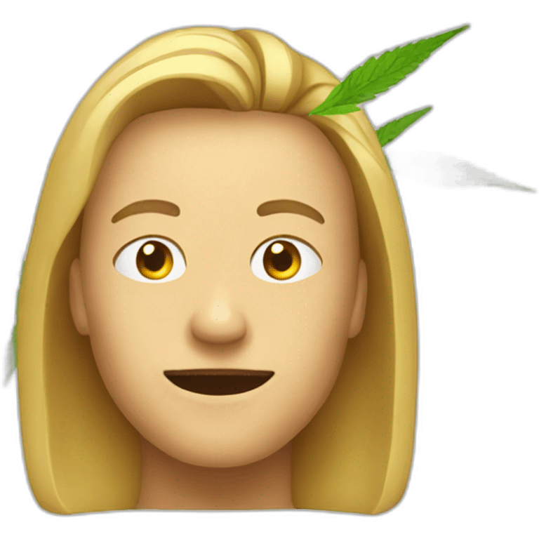 person on weed emoji