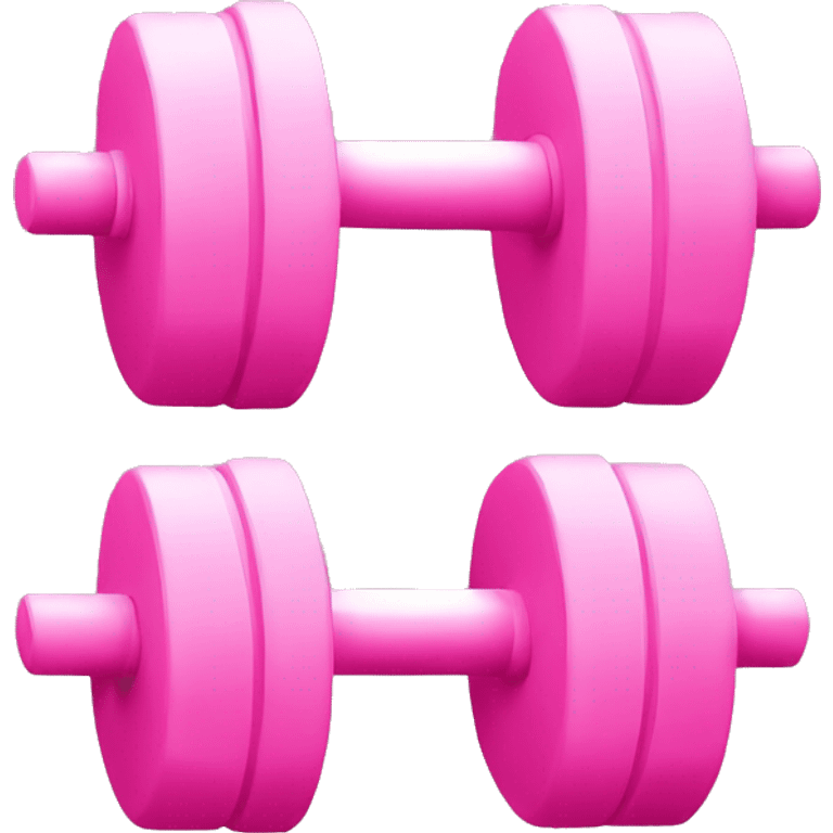 Pink weights emoji