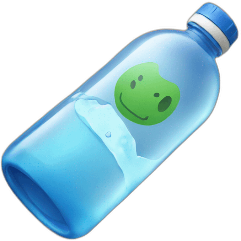 water bottle on the ground emoji