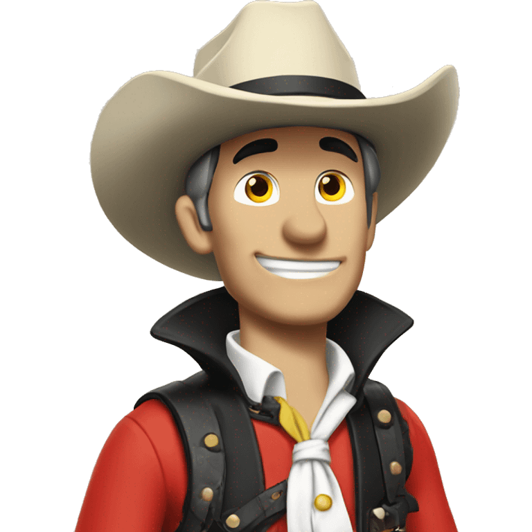 Lucky Luke Red Kit cartoons emoji