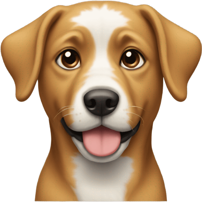 A dog with ahora emoji