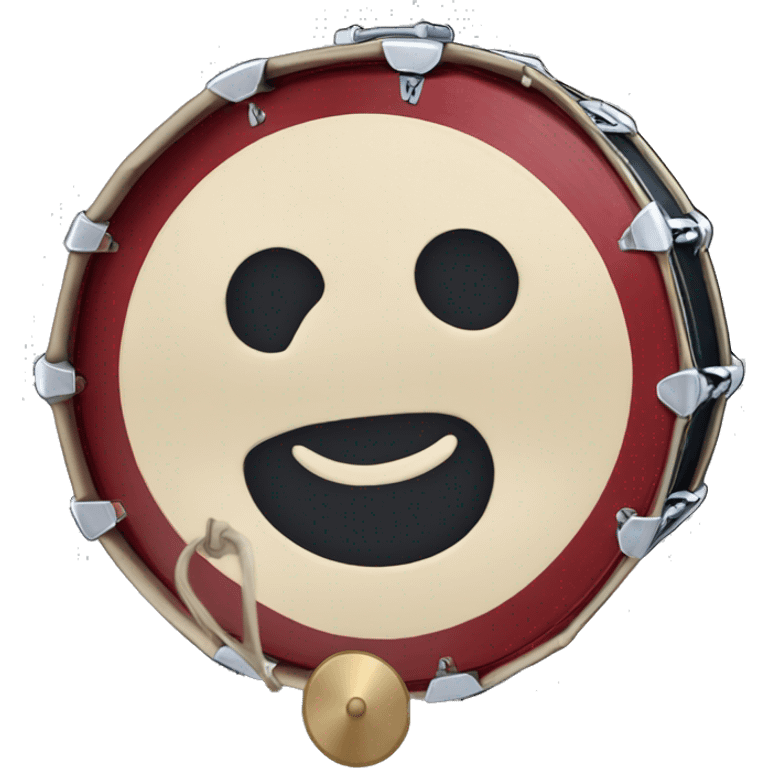 bass drum with cymbal emoji