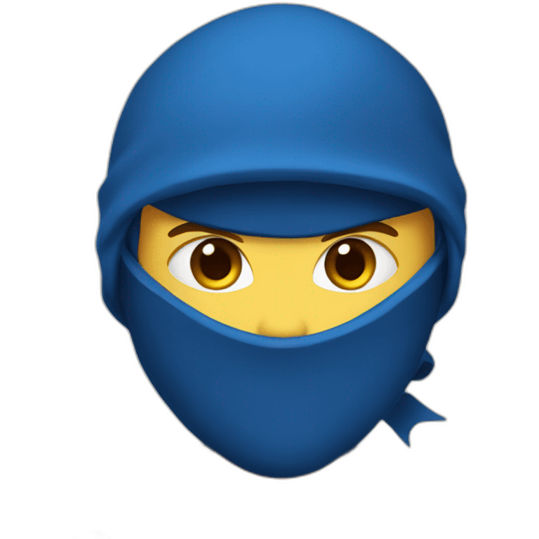 blue ninja emoji