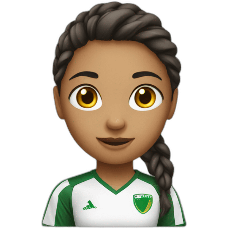 Girl soccer emoji