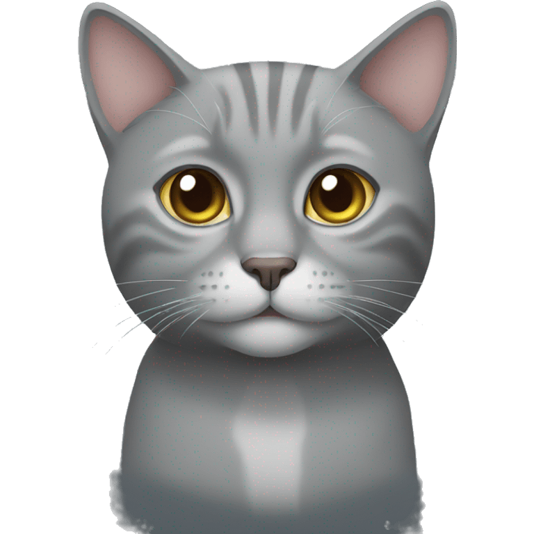 Grey cat emoji