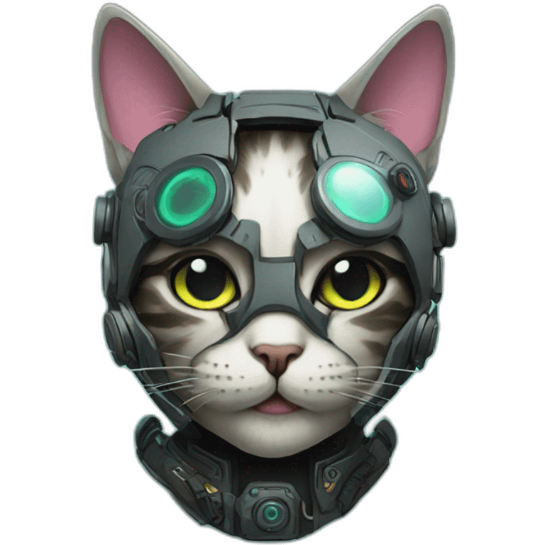 cyberpunk cat emoji