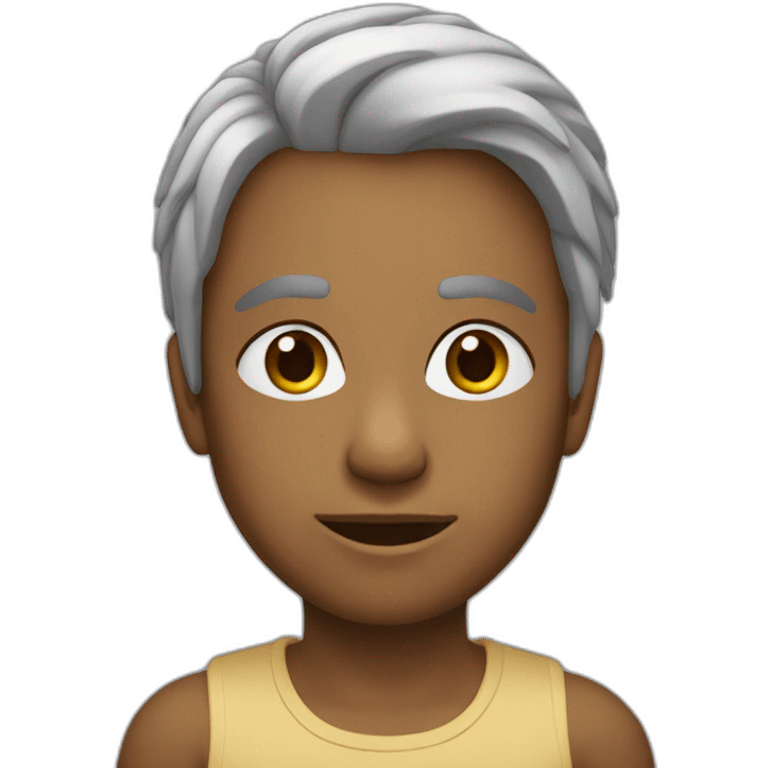 Cara de cu com caracóis emoji