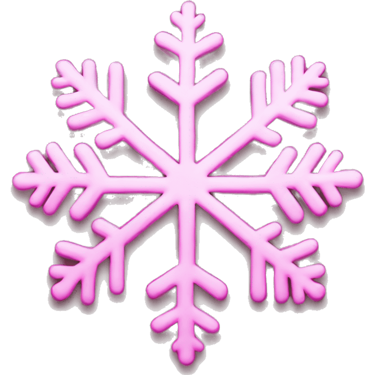 pink snowflake  emoji