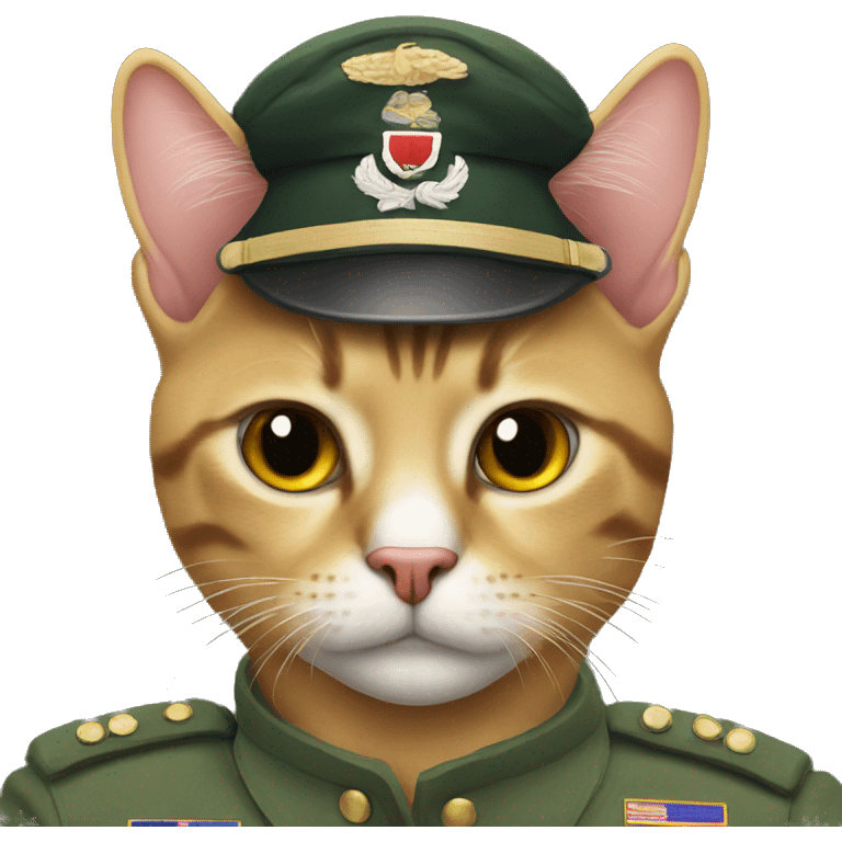 Militar cat emoji