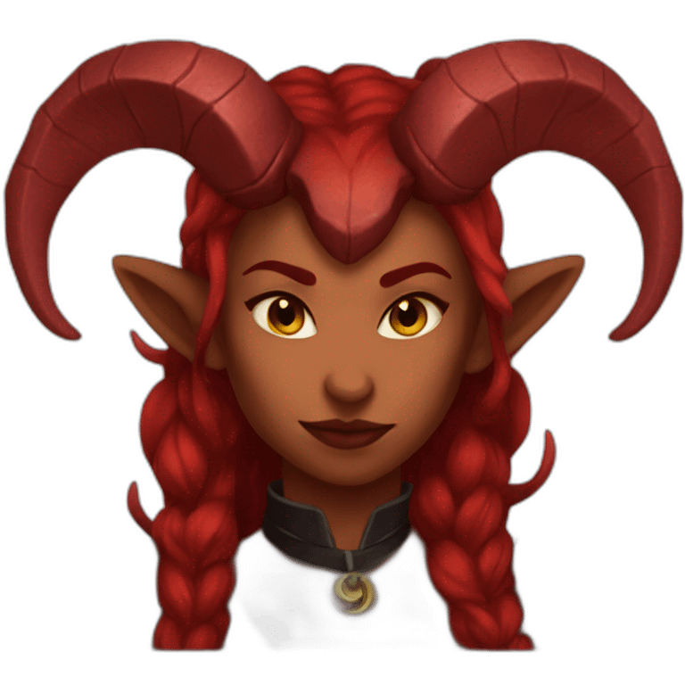 red female tiefling emoji