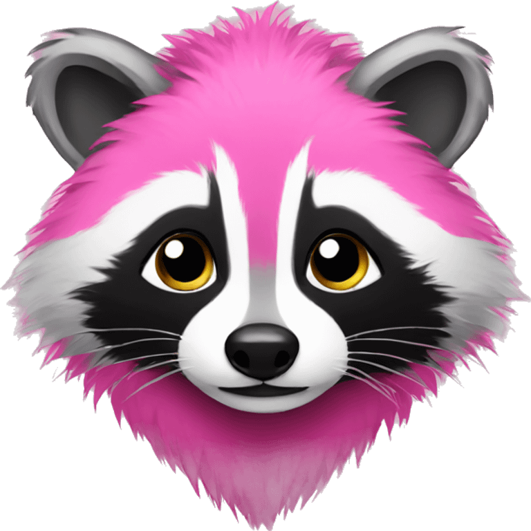 Racoon with pink fur emoji