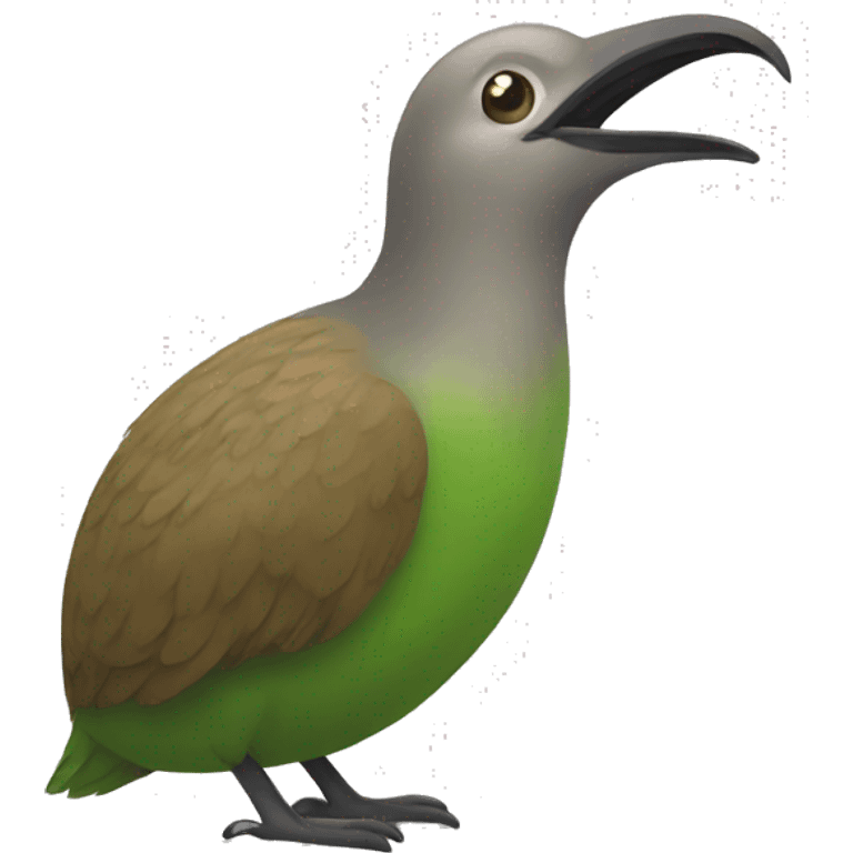 A Kiwi bird from the front  emoji