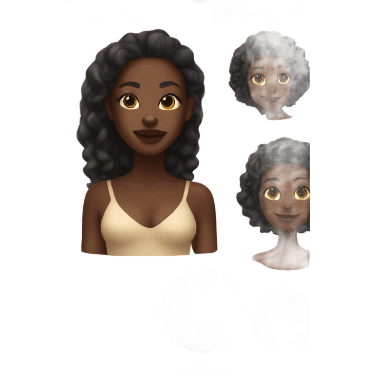 Black girl skincare emoji