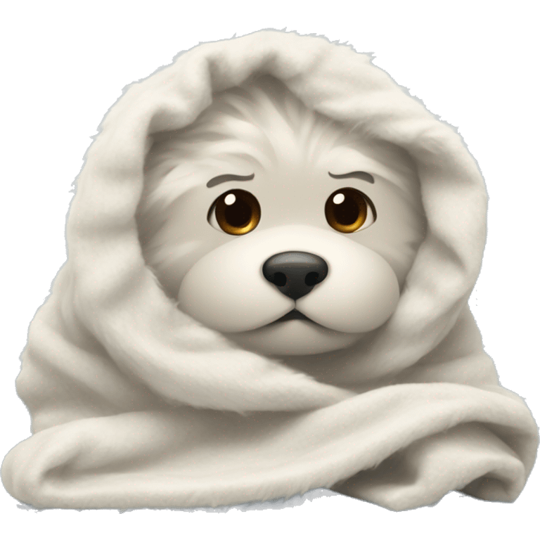 Fluffy blanket emoji