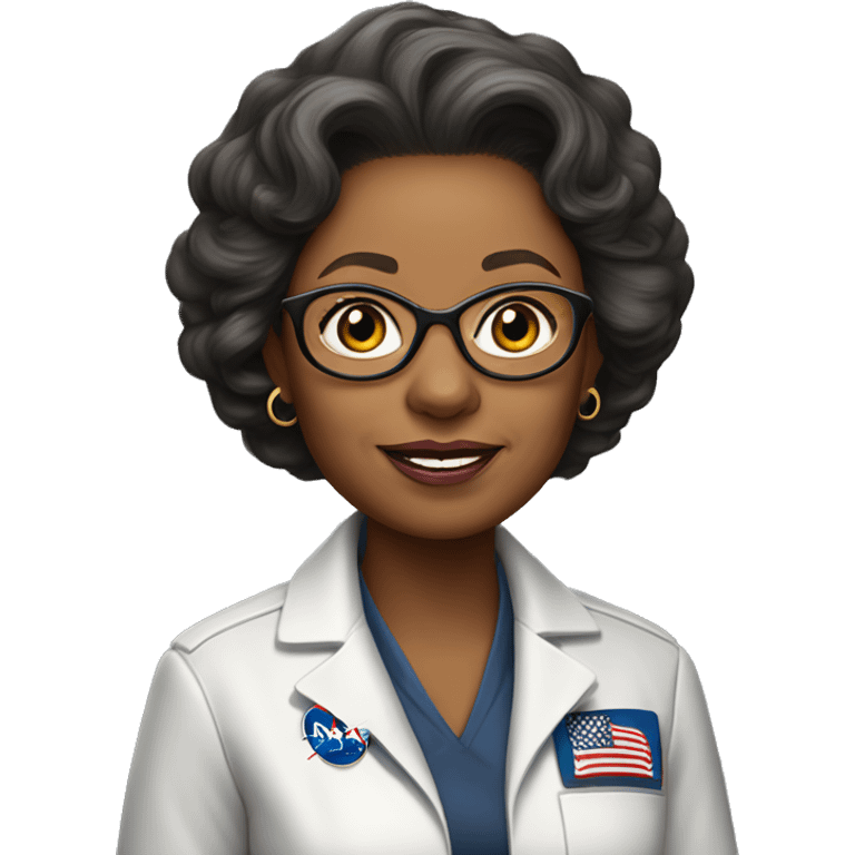 Annie Easley, NASA scientist uniform, no glasses emoji