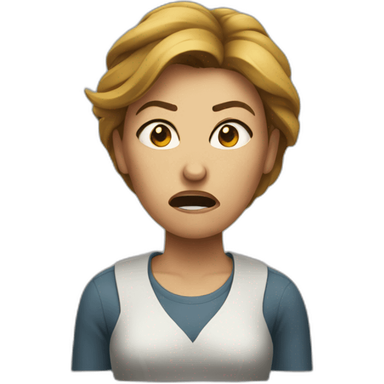 Woman angry emoji