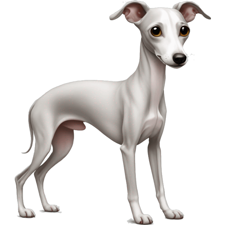 White Italian greyhound emoji