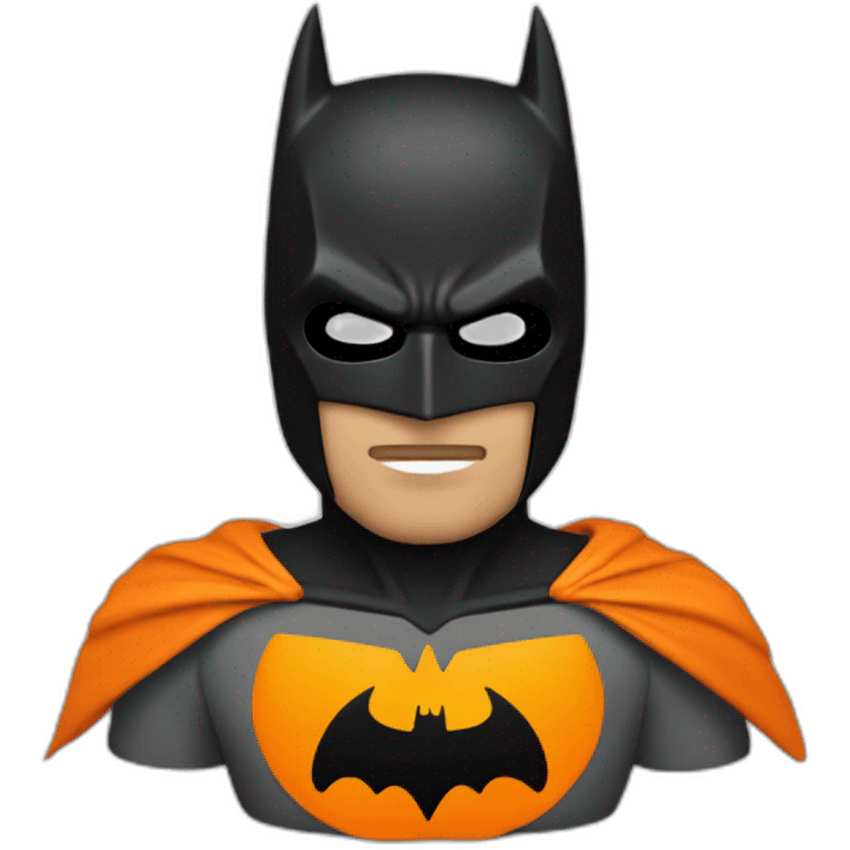 Batman avec une peruque orange emoji