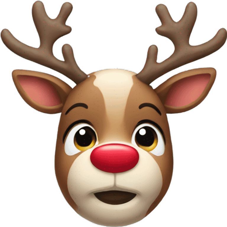 Cute reindeer emoji