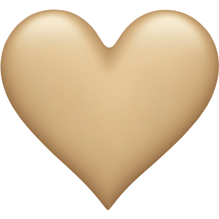 Beige heart emoji