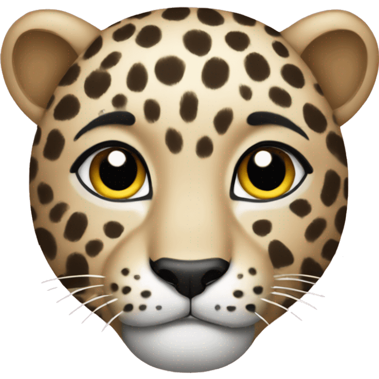 Leopard cute emoji