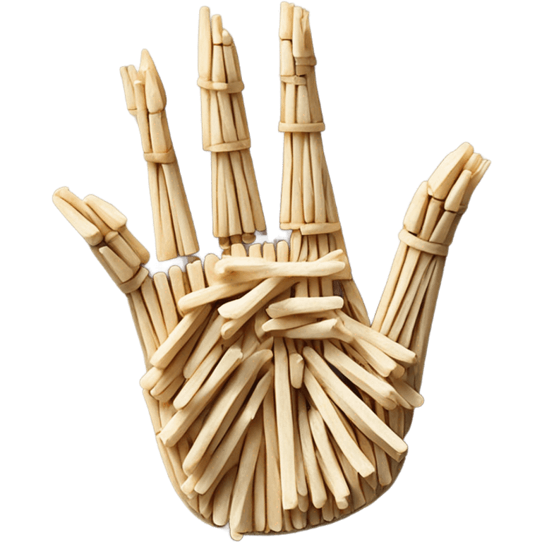 Toothpick hand emoji