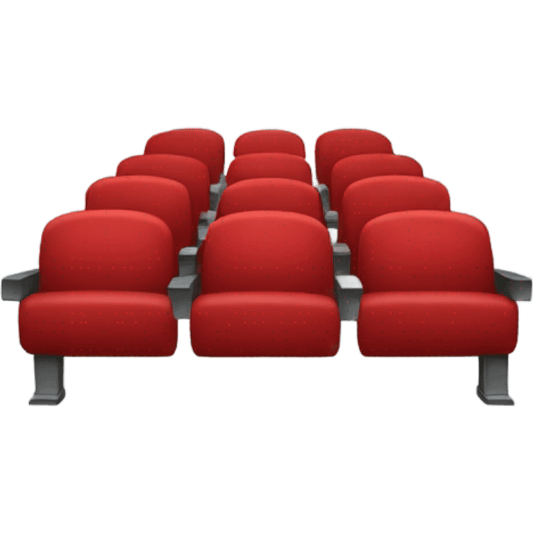  theater one red seat  front view emoji