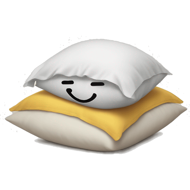 cartoon head buried in pillow emoji