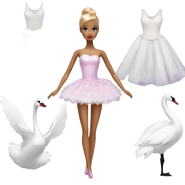 Barbie Swan Lake dress emoji