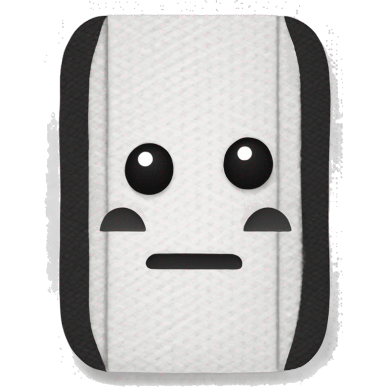 Black and white Bandaid  emoji