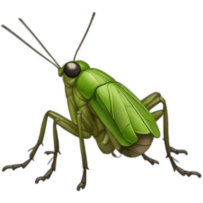 Cricket insect emoji