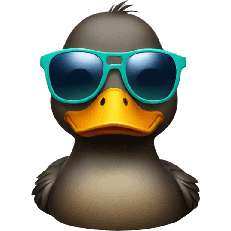 duck with sunglasses  emoji