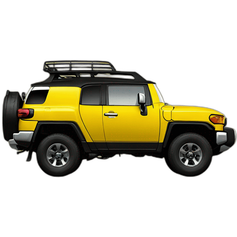 Yellow Toyota FJ Cruiser emoji