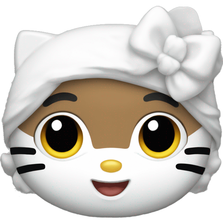 White Hello kitty emoji