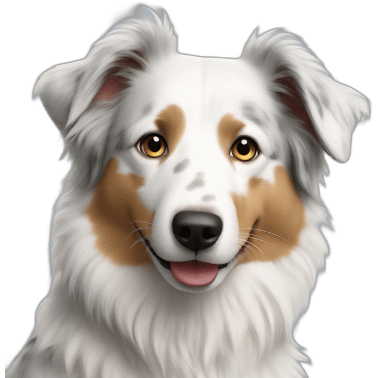 white australian shepherd emoji