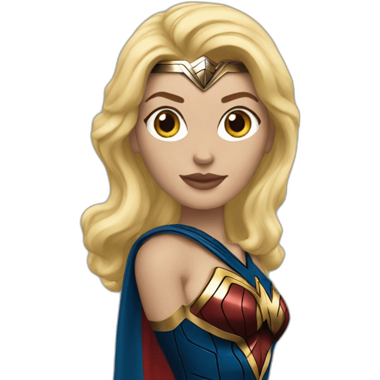 Wonderwoman blonde emoji