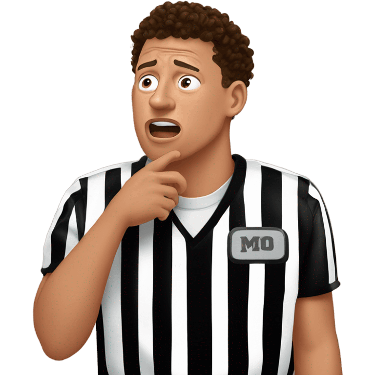 Patrick Mahomes crying to a referee  emoji