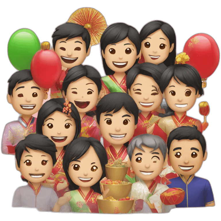 asian new year party emoji