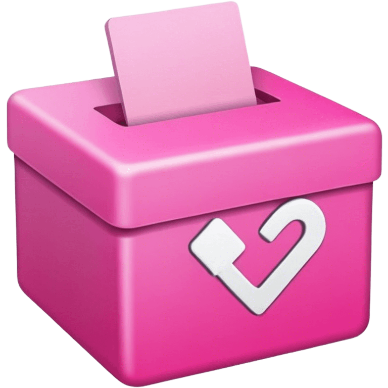 pink check box emoji