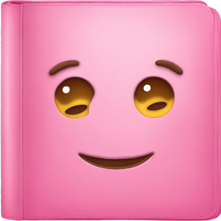 cute pink book emoji