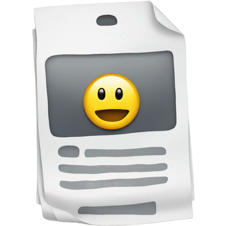 documents inside of a phone emoji