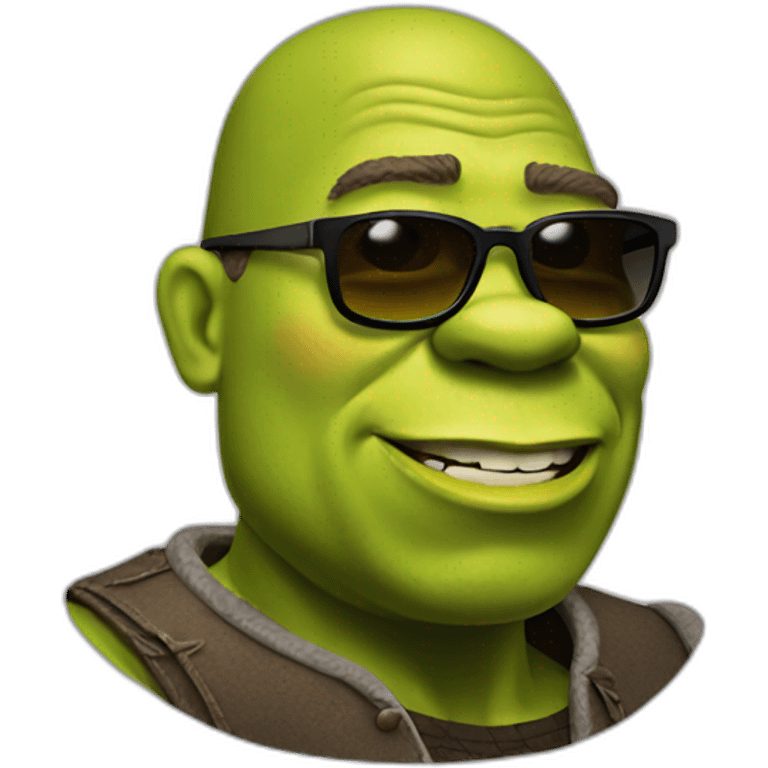 shrek with sunglasses emoji