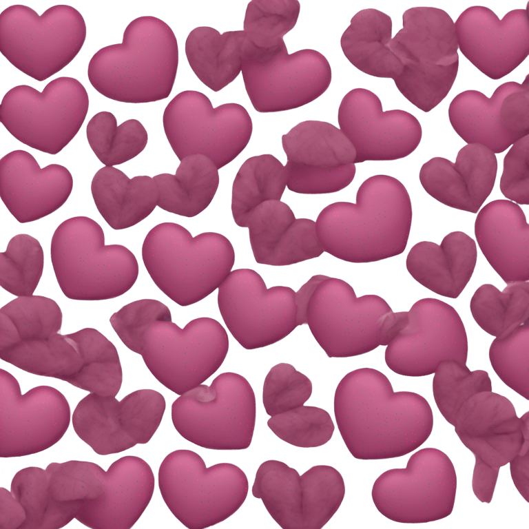 mulberry colored heart emoji