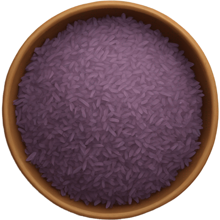 korean purple rice in a bowl emoji