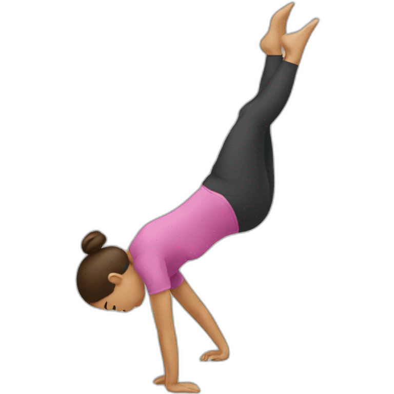 woman doing somersault emoji