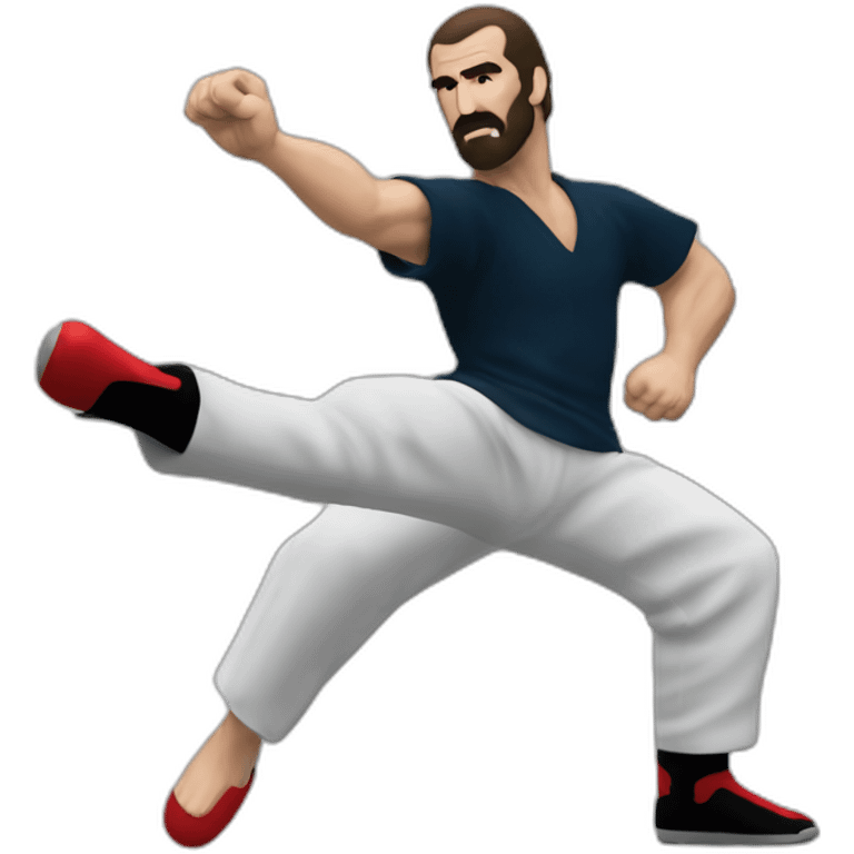 eric cantona kung-fu kick emoji